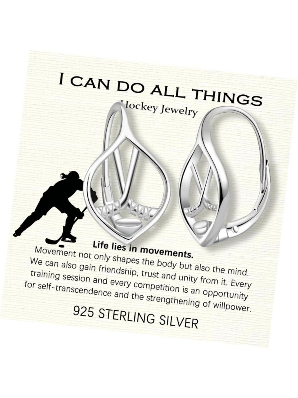 Sport Ball Earrings for Women - 925 Sterling Silver Sports Jewelry Gifts